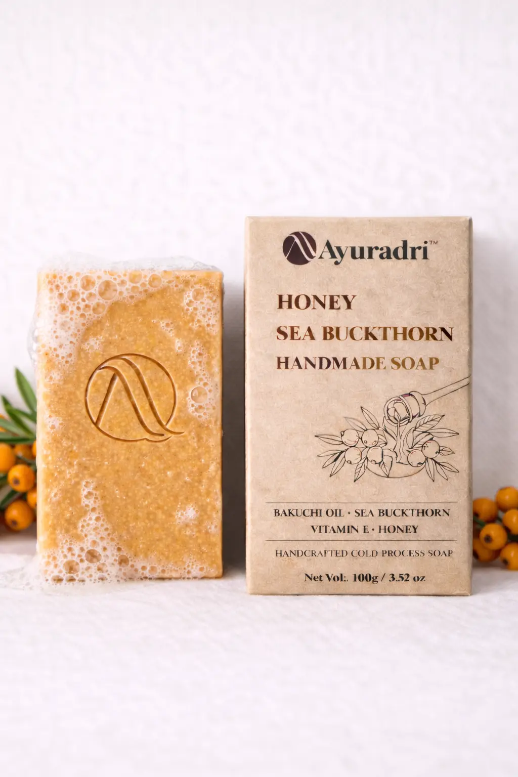 15b HONEY SEA BUCKTHORN HANDMADE SOAP