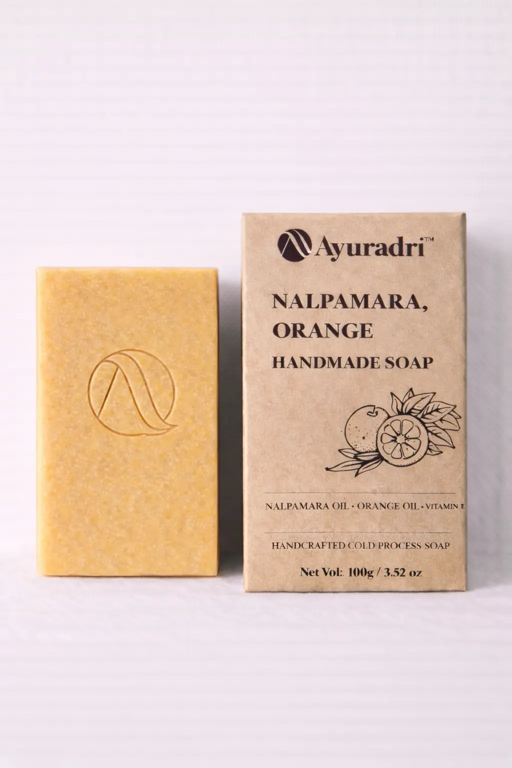 19 NALPAMARA , ORANGE HANDMADE SOAP