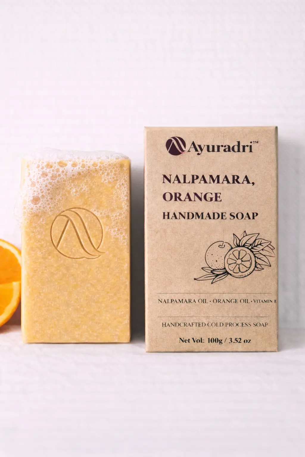 19a NALPAMARA , ORANGE HANDMADE SOAP