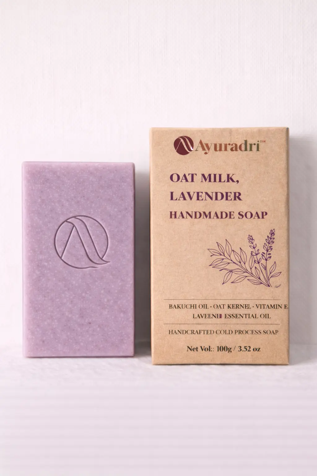 21 OAT MILK , LAVENDER HANDMADE SOAP