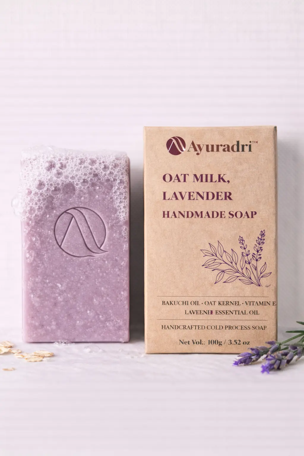 21a OAT MILK , LAVENDER HANDMADE SOAP