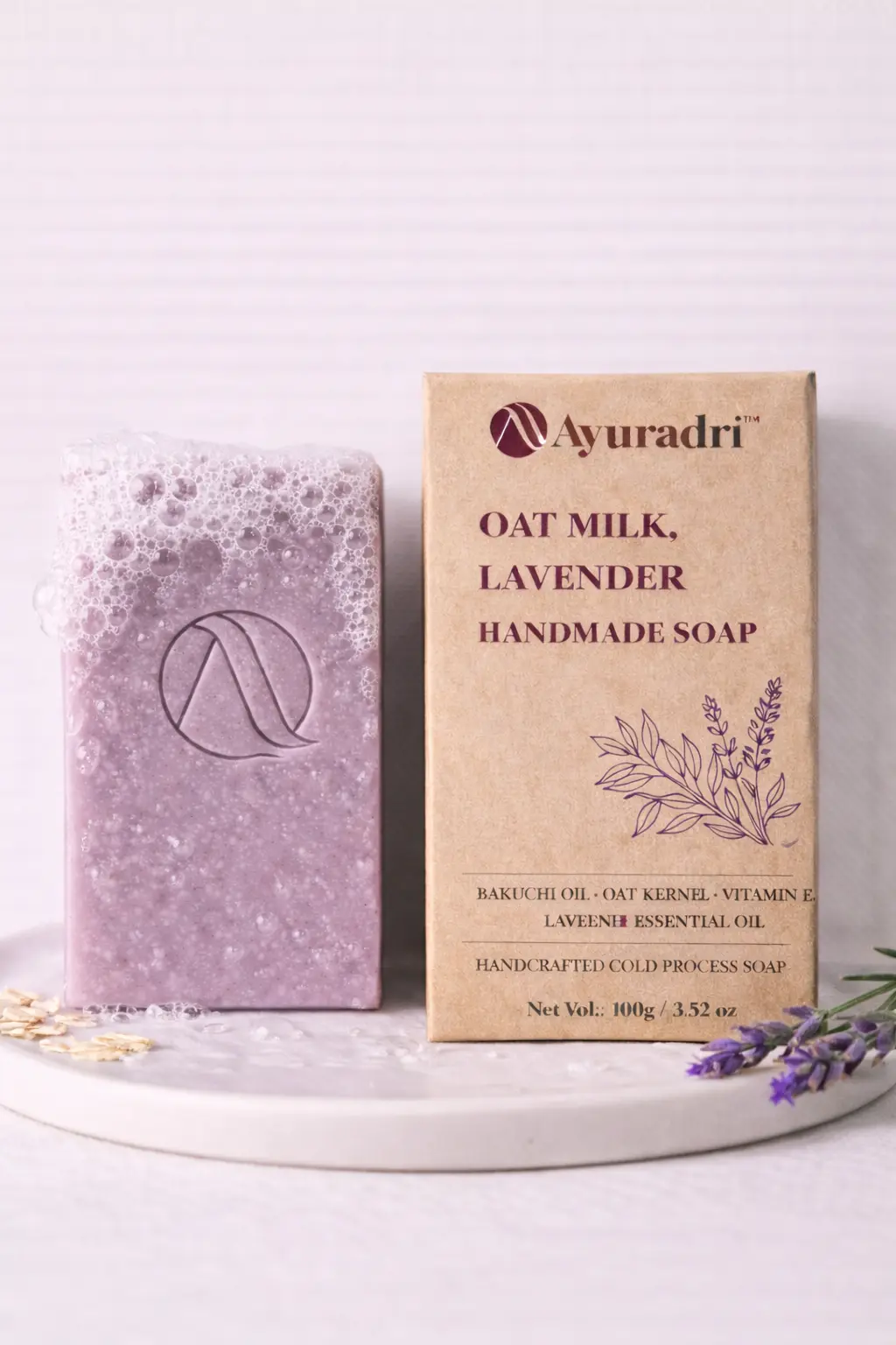 21b OAT MILK , LAVENDER HANDMADE SOAP
