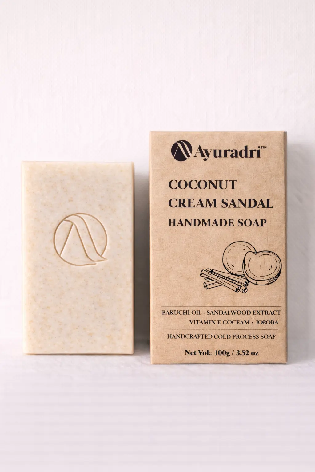 23 COCONUT CREAM SANDAL HANDMADE SOAP